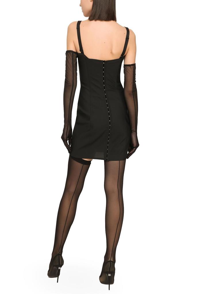 【送料&関税込】Dolce & Gabbana Faille MoirA¨ Mini Dress Dolce & Gabbana Moiré faille minidress - Dresses & Skirts