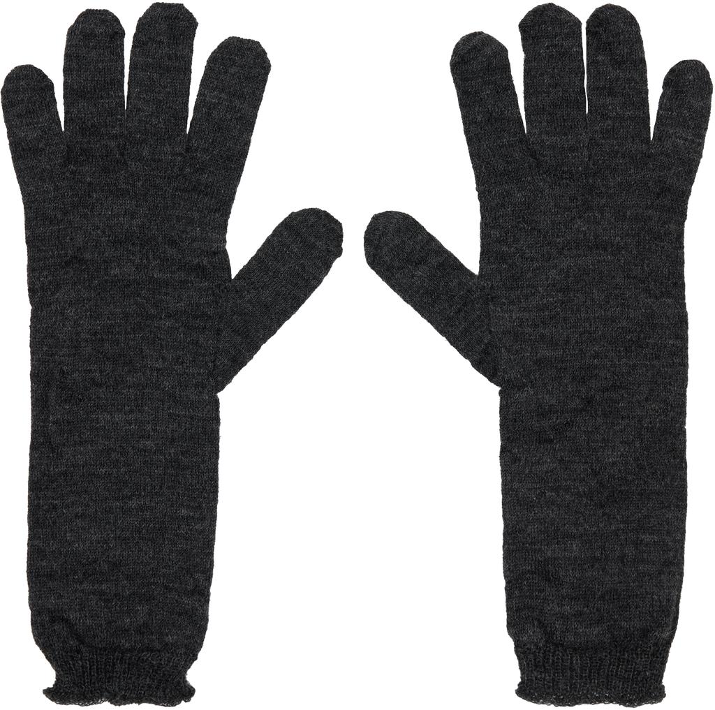 MM6 Gray Wool Gloves