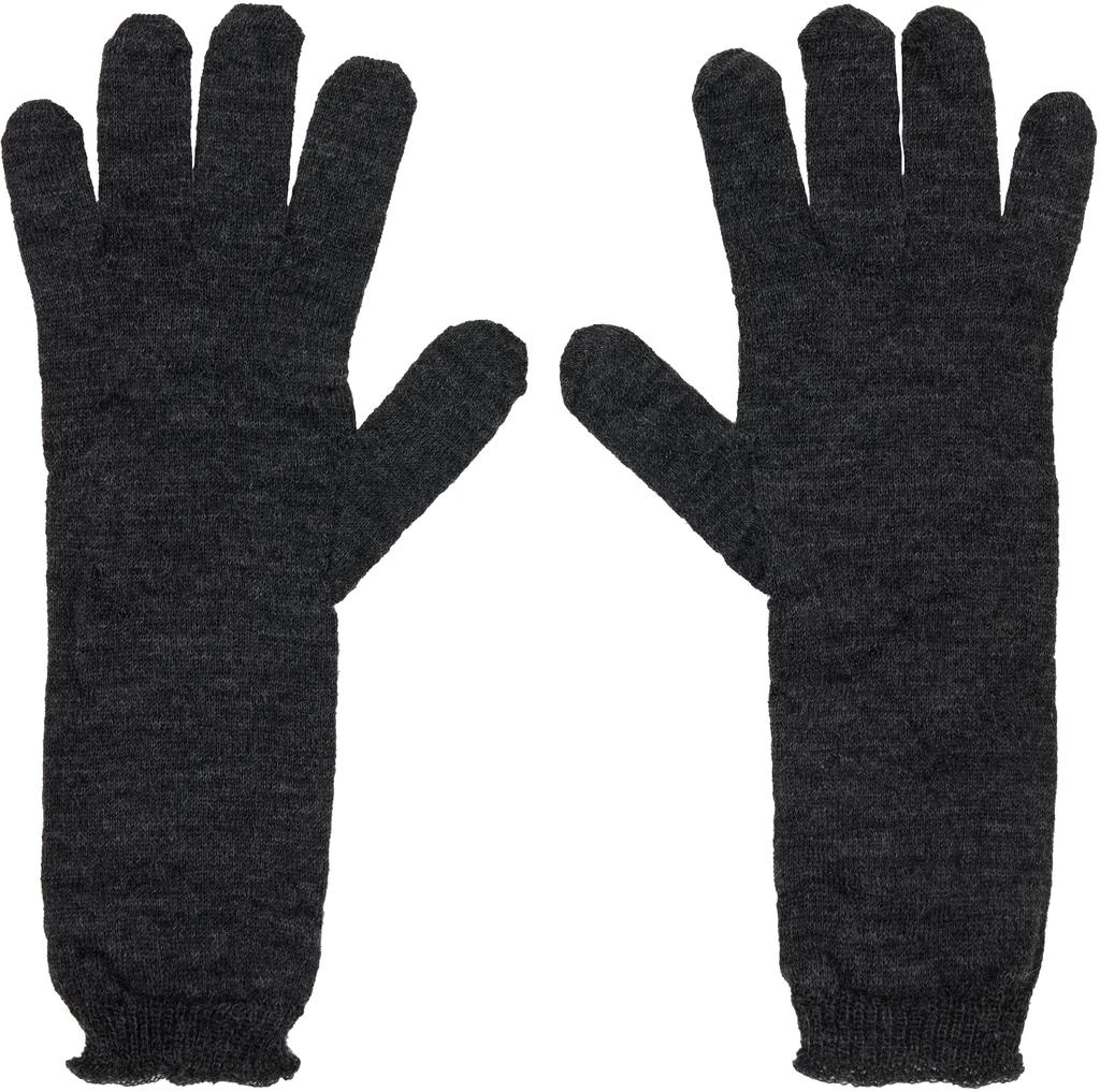 MM6 Gray Wool Gloves 2