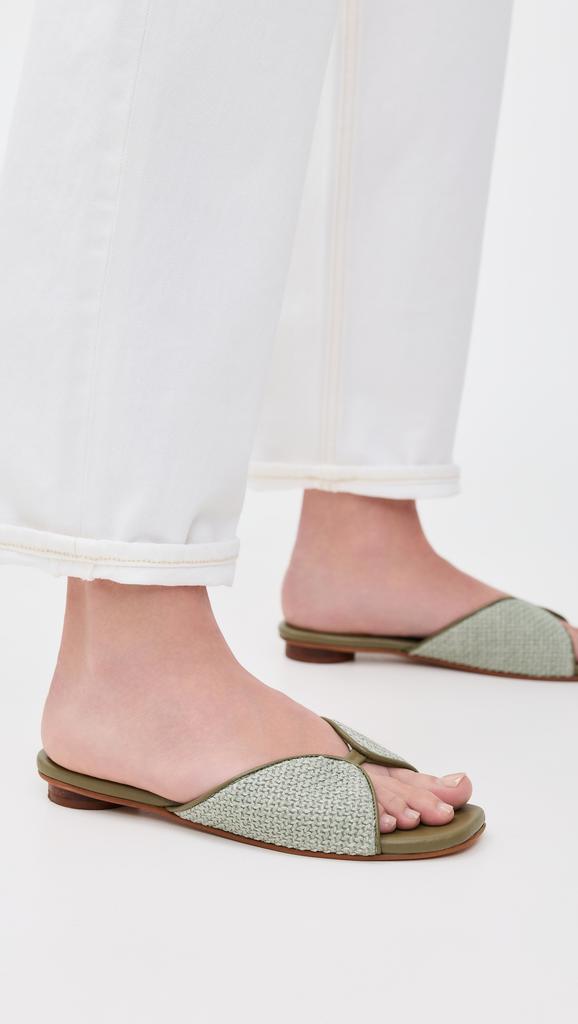 Kaanas Serene Square Toe Woven Flats