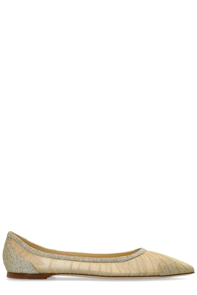 Jimmy Choo Jimmy Choo Love Flat Glitter Ballerinas 1