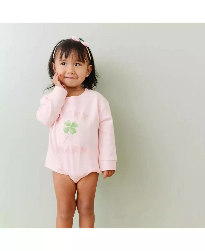 Sweet Wink Baby Girls Lucky Charm St. Patrick
s Day Long Sleeve Romper 4