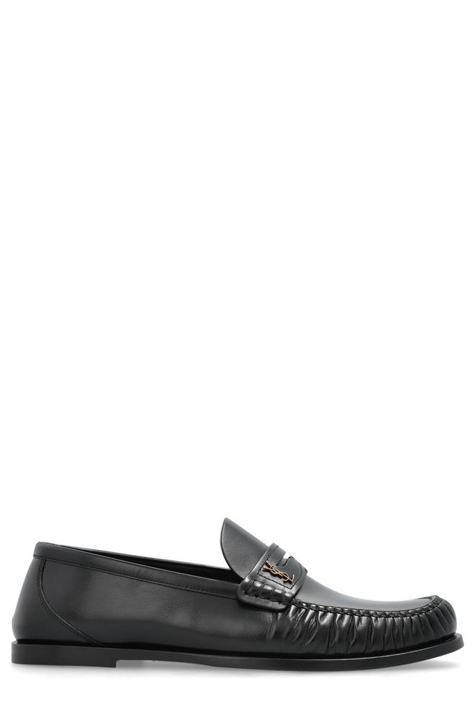 Yves Saint Laurent Saint Laurent Laurent Logo Plaque Slip-On Loafers