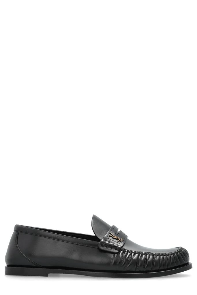 Yves Saint Laurent Saint Laurent Laurent Logo Plaque Slip-On Loafers 1