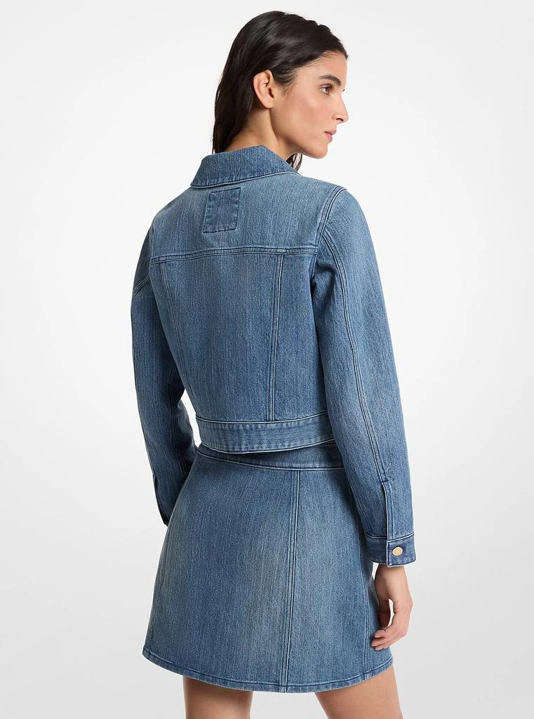 Michael Kors Outlet Carson Denim Cropped Jacket 2