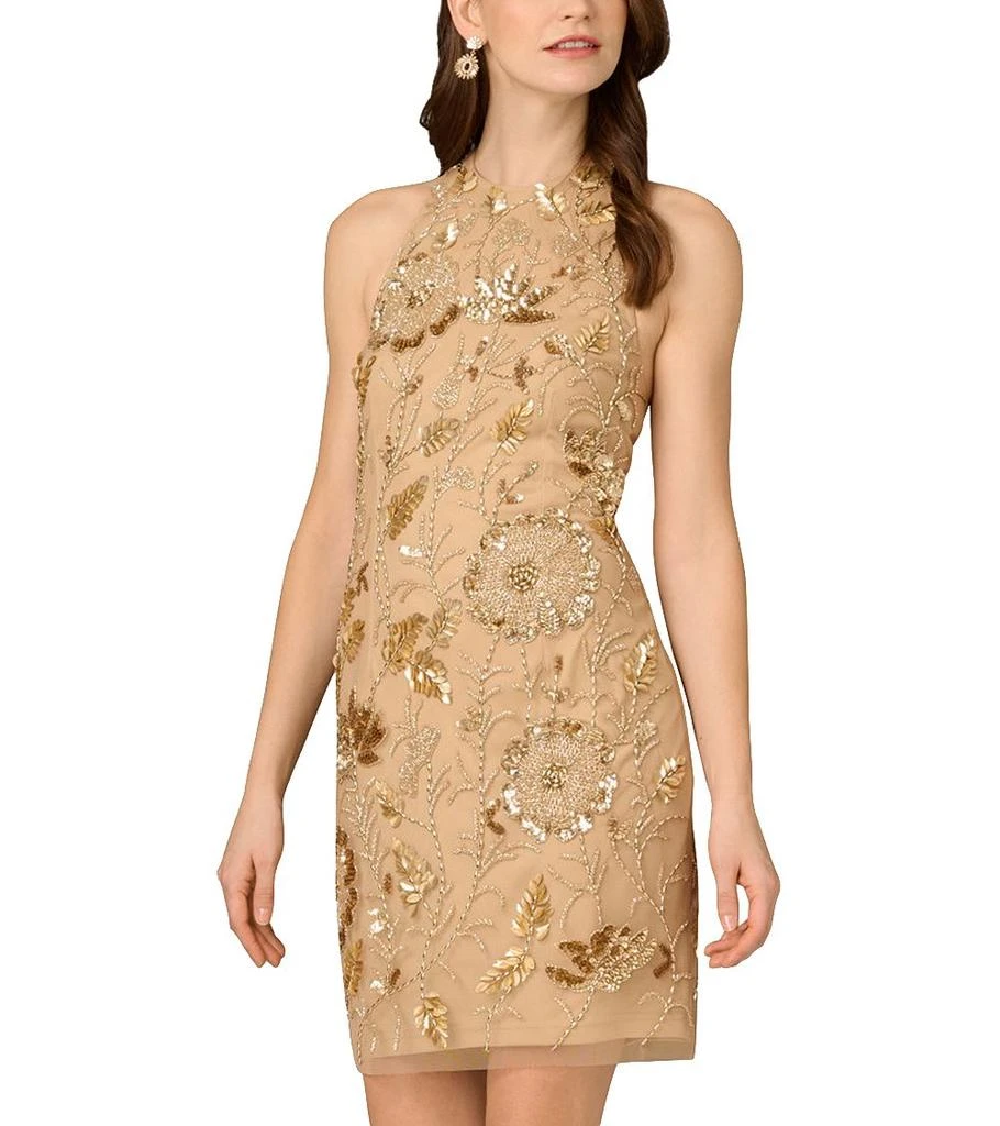 Aidan Mattox Halter Short Dress 1