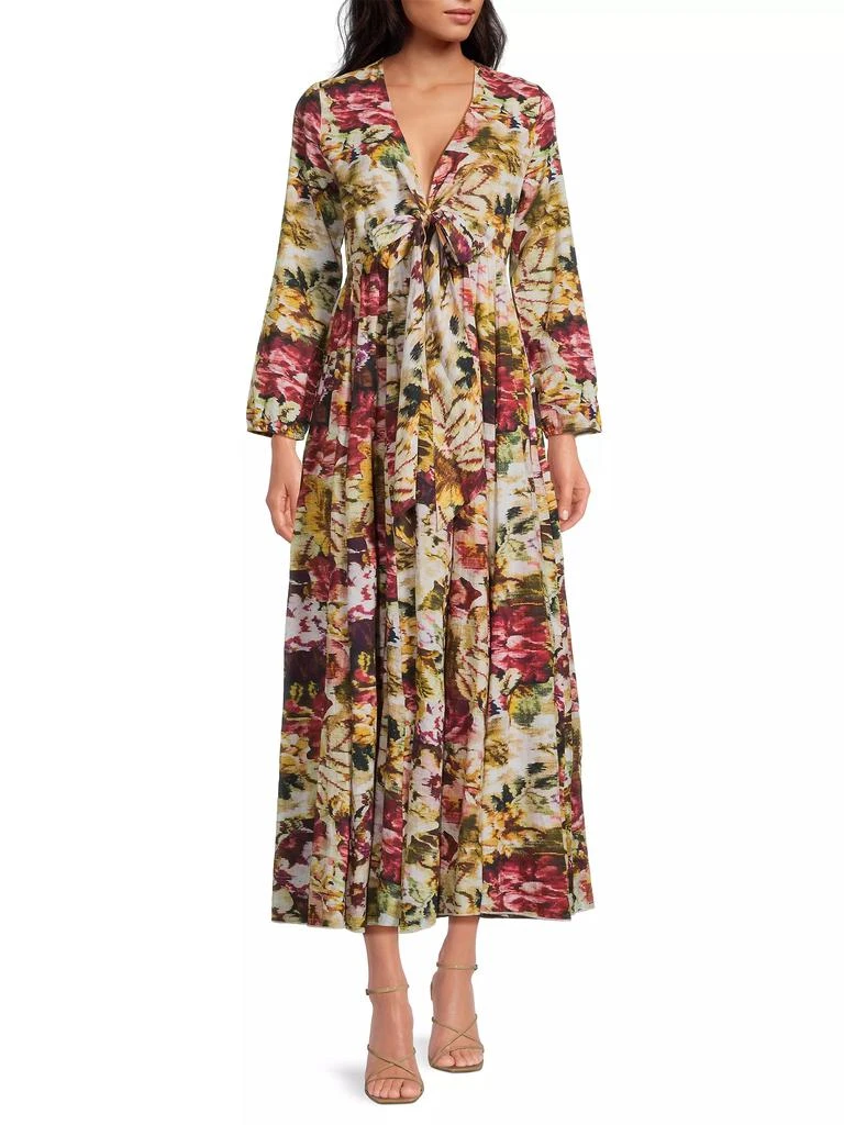 Ro's Garden Angela Floral Cotton Maxi Dress 2