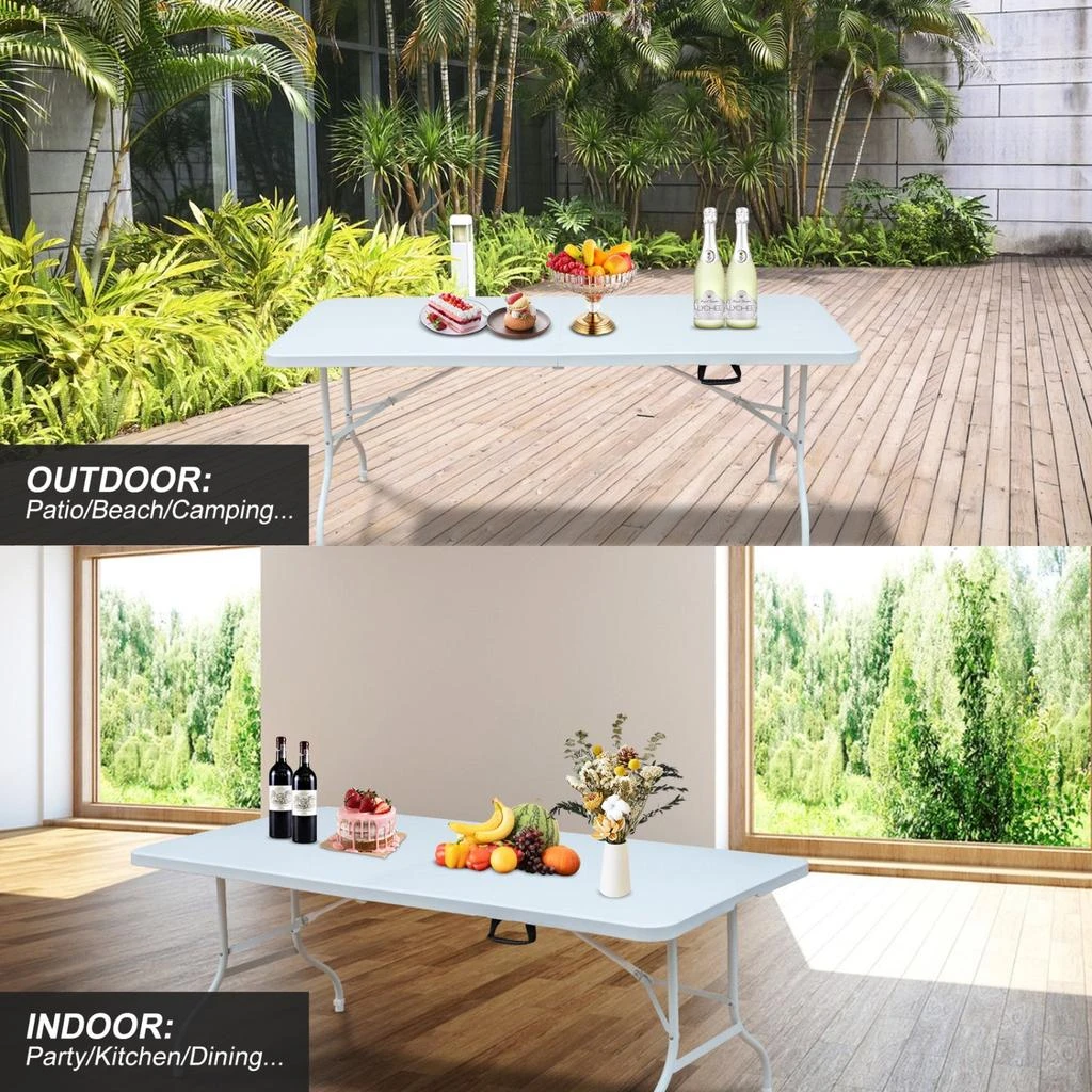Streamdale Furniture Streamdale Portable Folding Table for Picnics and Parties 6