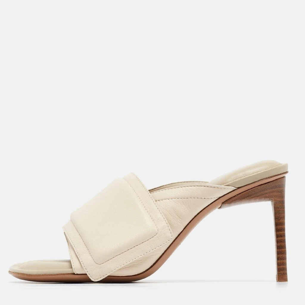 Jacquemus Jacquemus Cream Leather Piscine Les Mules Size 35 1
