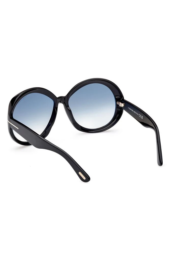 Tom Ford Annabelle 62mm Gradient Oversize Round Sunglasses 3