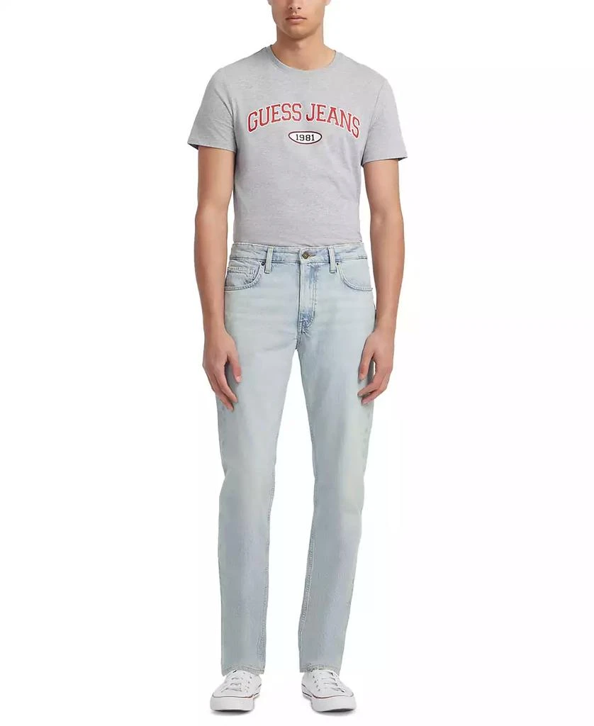 GUESS Men's Light-Wash GJ G16 Straight Jeans 5