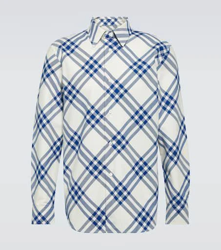Burberry Checked cotton flannel shirt 1
