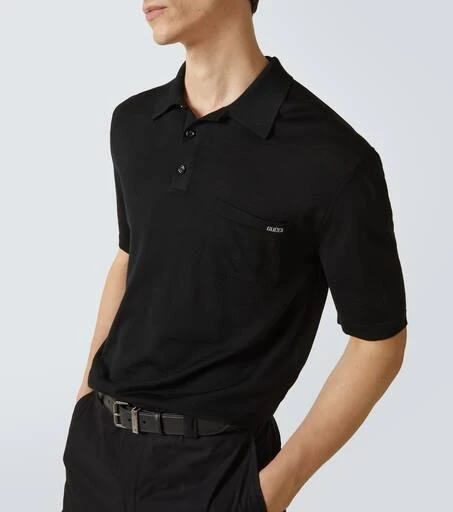Gucci Logo wool polo shirt 5