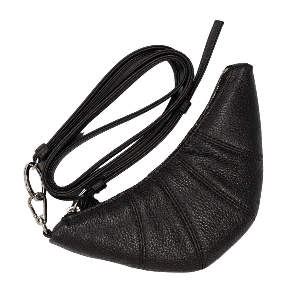 Lemaire Crossbody Croissant coin purse in brown - Shoulder