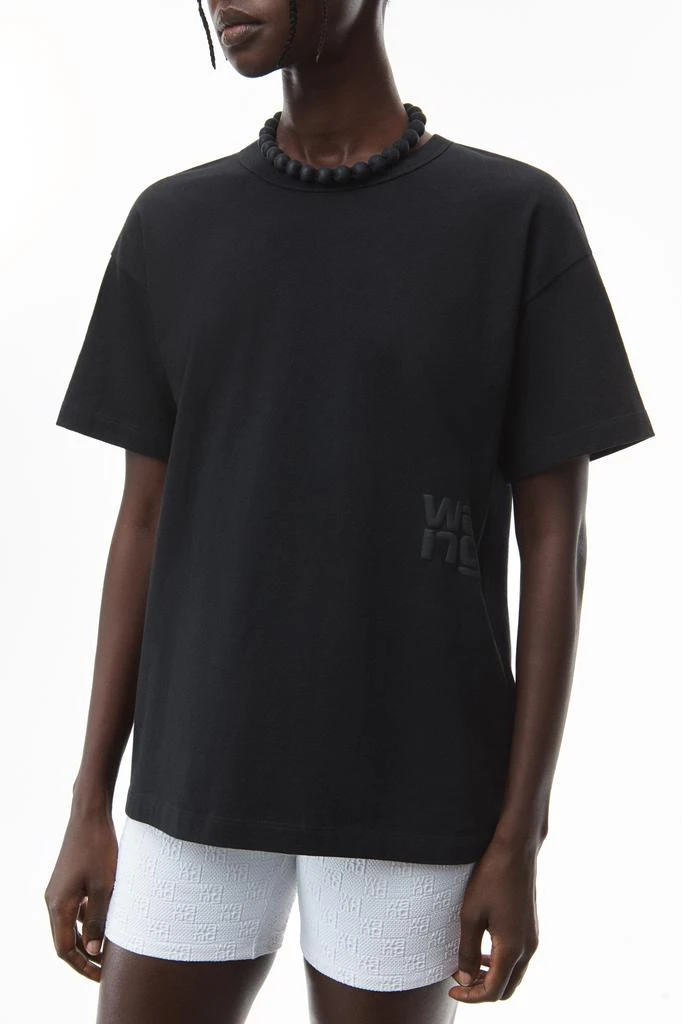 Alexander Wang PUFF LOGO TEE IN COTTON JERSEY 4