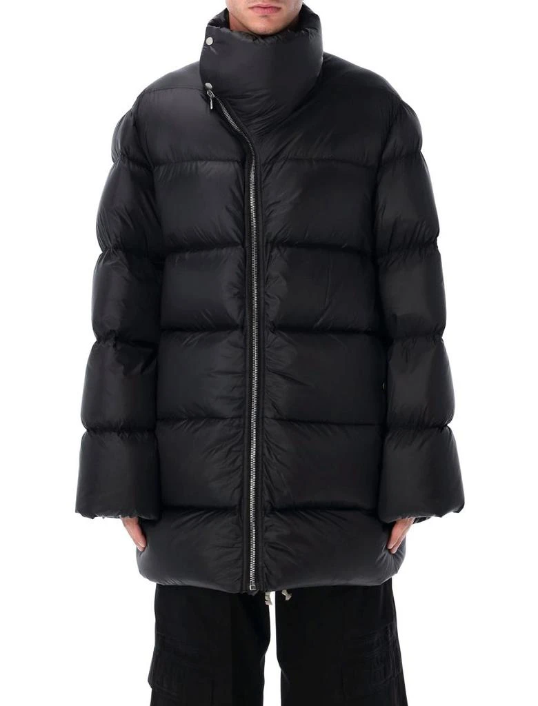 Shop Rick Owens Black Turtle Coat Down Jacket on Sale at 