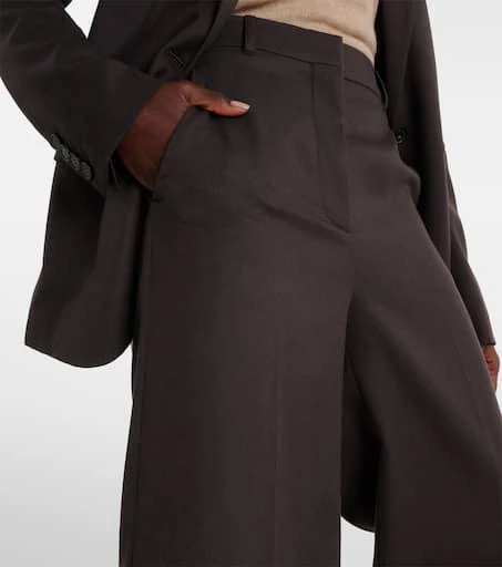 Stella McCartney High-rise wool wide-leg pants 4