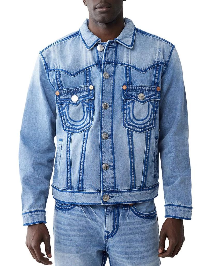 True Religion Jimmy Regular Fit Rope Stitch Jean Jacket 1