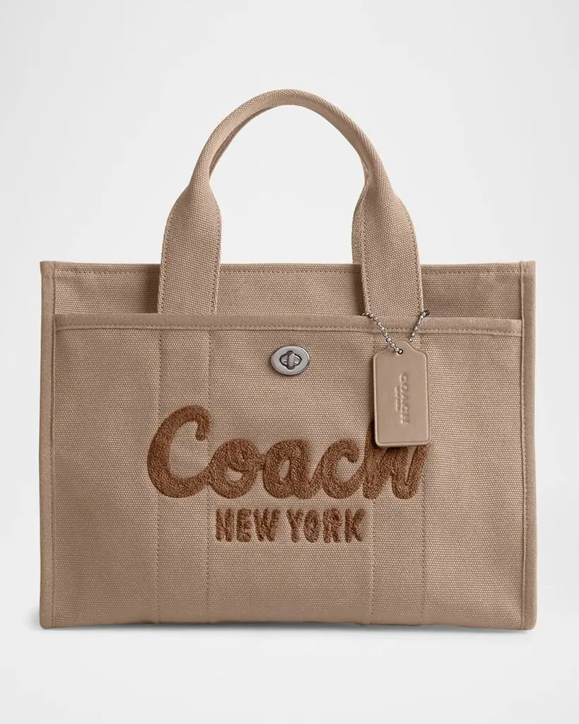 Coach Cargo Logo Canvas Tote Bag