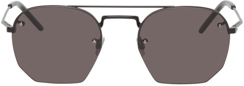 Saint Laurent Black SL 422 Aviator Sunglasses 1