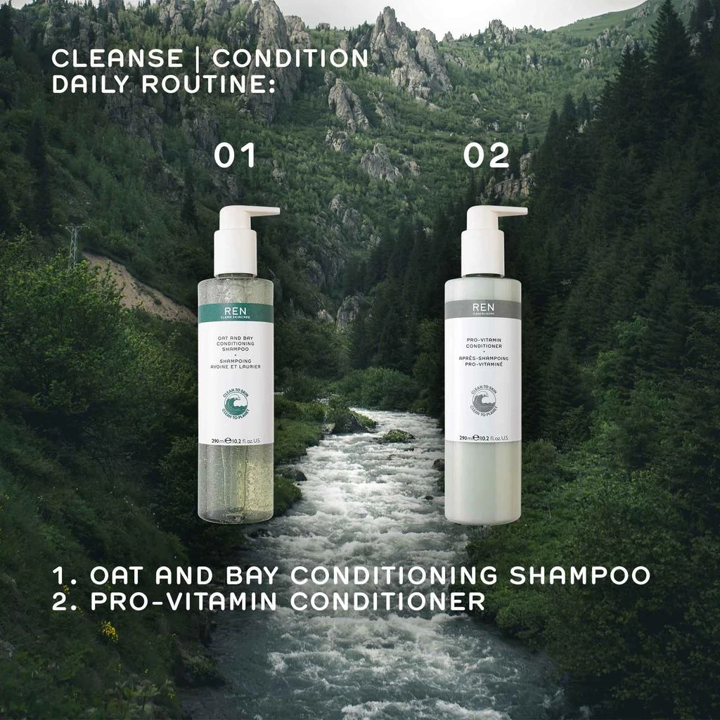 REN Clean Skincare Oat and Bay Conditioning Shampoo 5