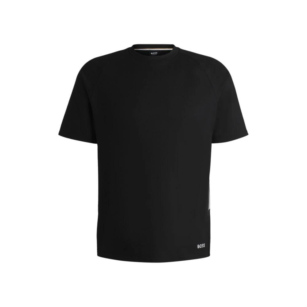 Hugo Boss Cotton-terry T-shirt with contrast side panels 1