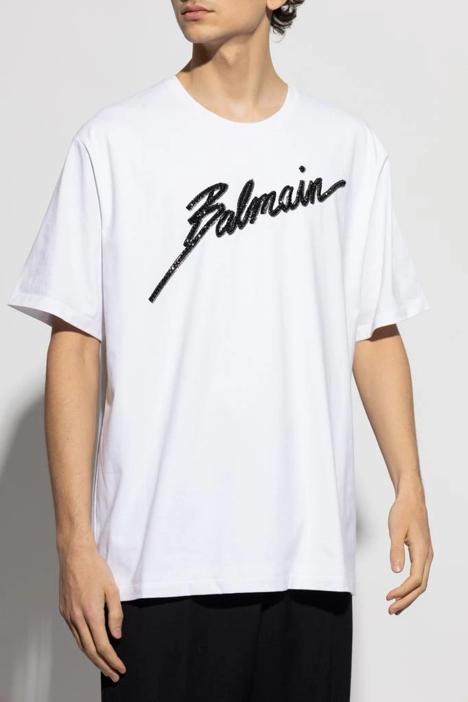 Balmain T-shirt with shimmering appliqués 3