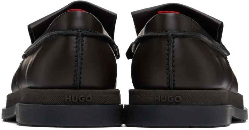 Hugo Boss Brown Fringe Trim Loafers 2