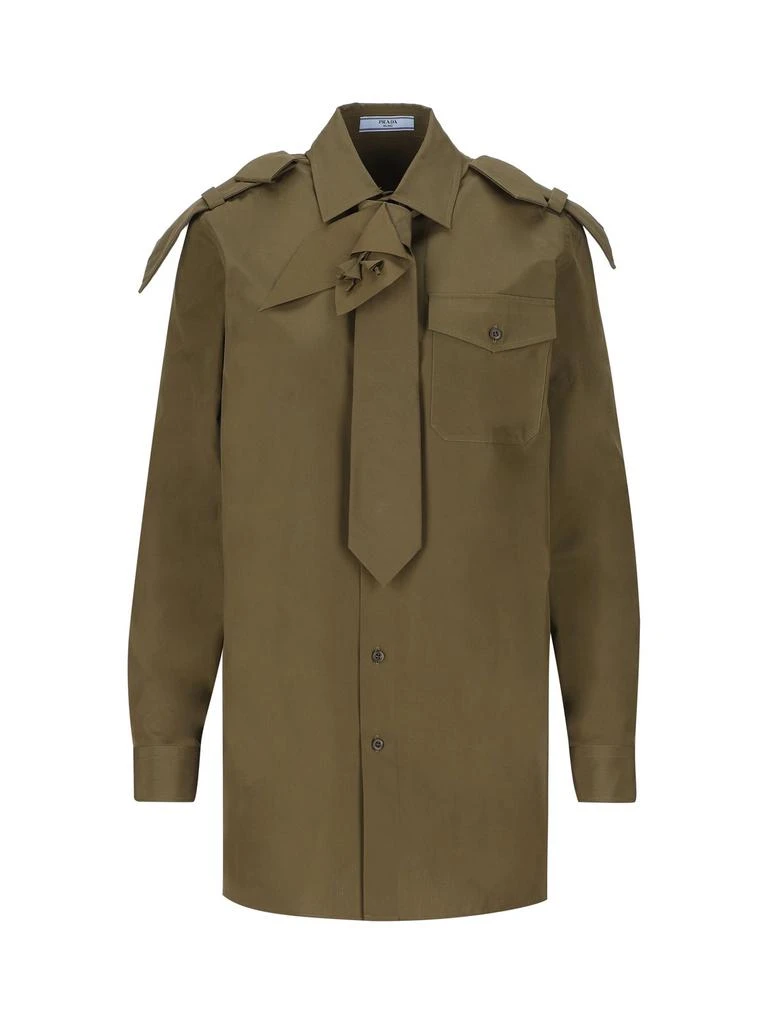 Prada Prada Long-Sleeved Military Shirt 1