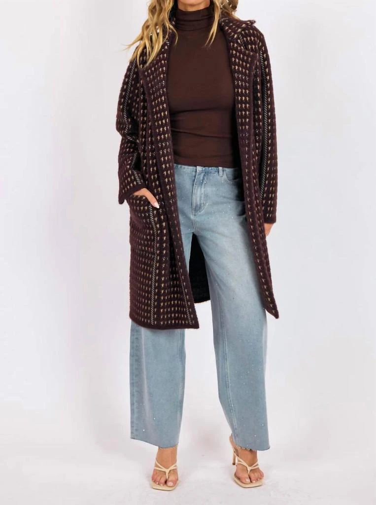SAGE THE LABEL Sage The Label - Marceau Houndstooth Coat