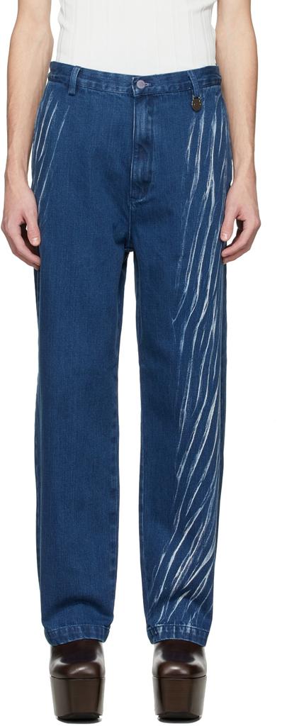 Xander Zhou Blue Denim Jeans