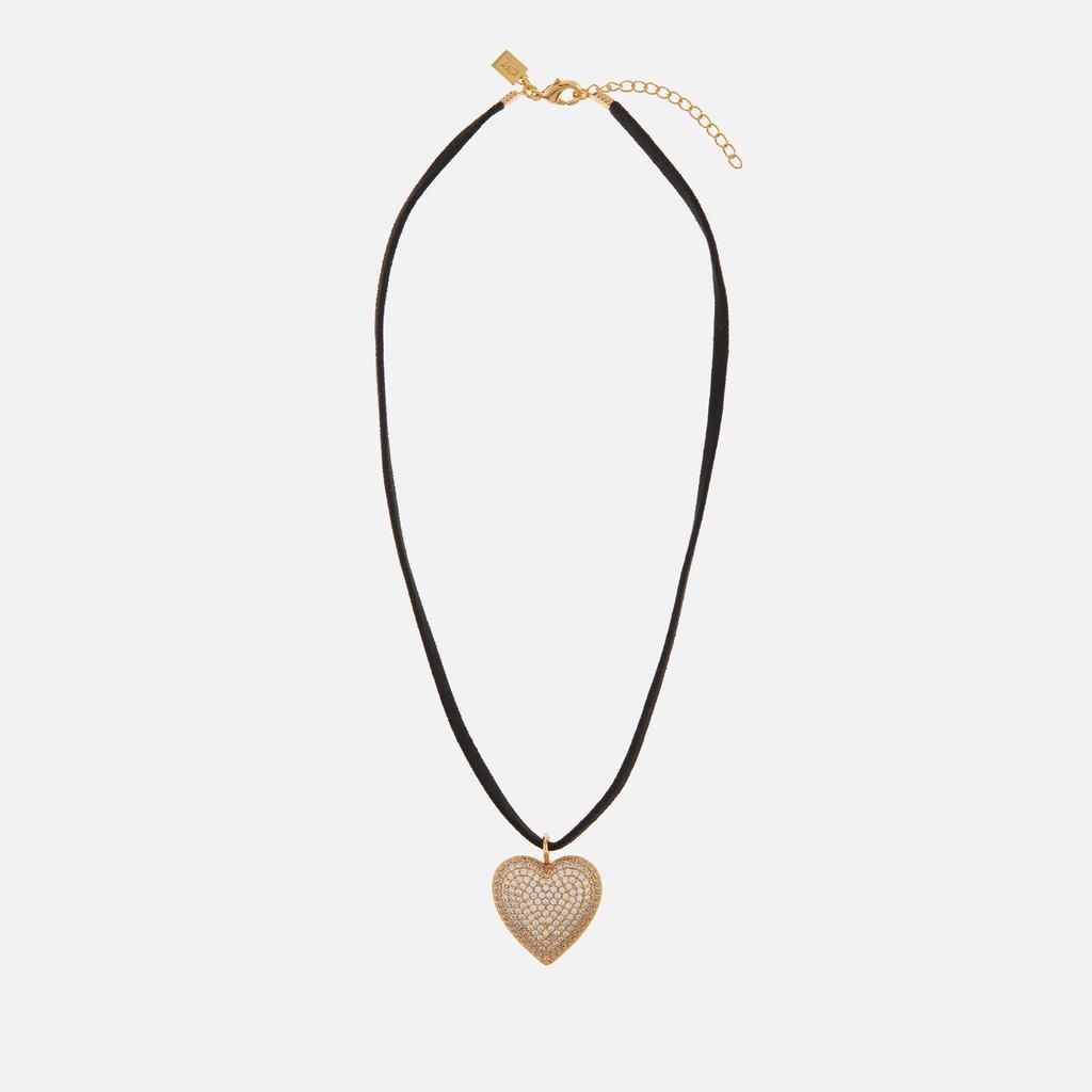 Crystal Haze Crystal Haze Queen of Hearts Pendant Gold-Plated Necklace