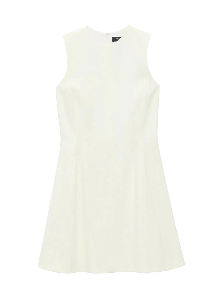 Theory Crêpe Sleeveless Flare Minidress 5