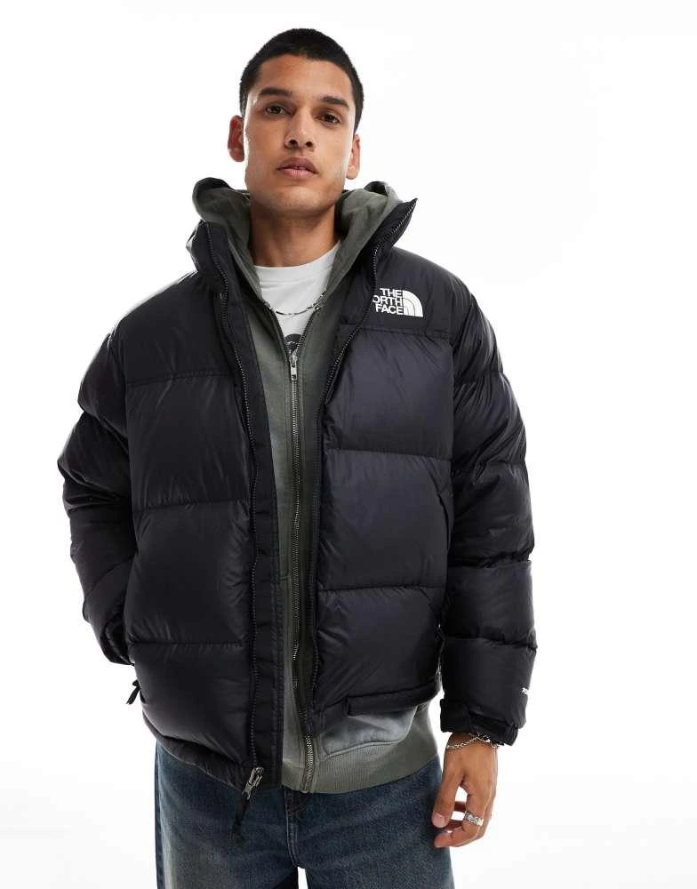 The North Face The North Face Retro Nuptse puffer jacket in black 1