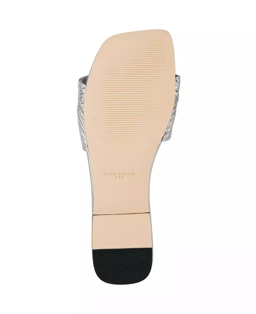Marc Fisher Women's Murphy Square Toe Flat Sandals 4