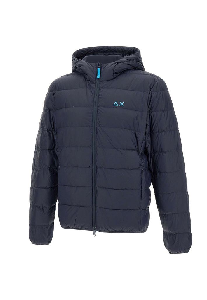 SUN 68 Sun 68 Logo Printed Hooded Padded Jacket