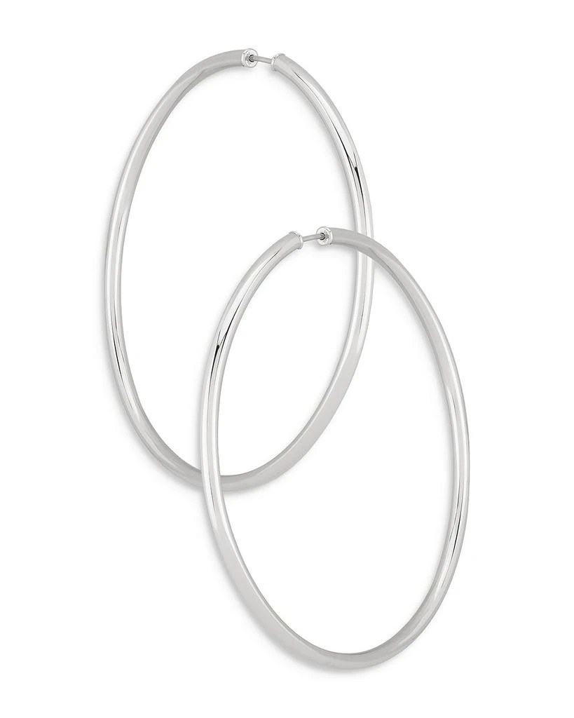 Bloomingdale's Sterling Silver Seamless Hoop Earrings 1
