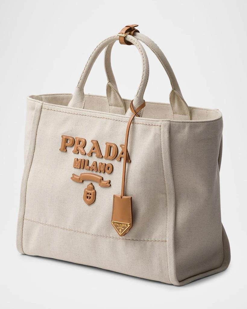 Prada Logo Canvas Tote Bag 2