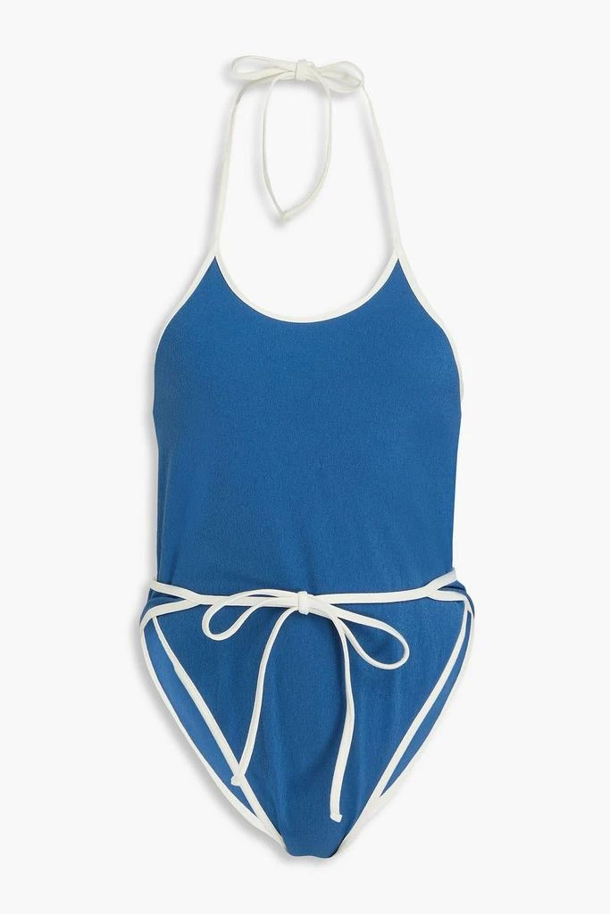 LISA MARIE FERNANDEZ Halterneck wrap swimsuit 1
