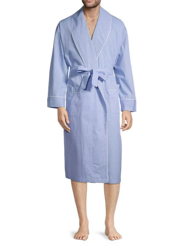 Saks Fifth Avenue Piped Shawl Robe 1