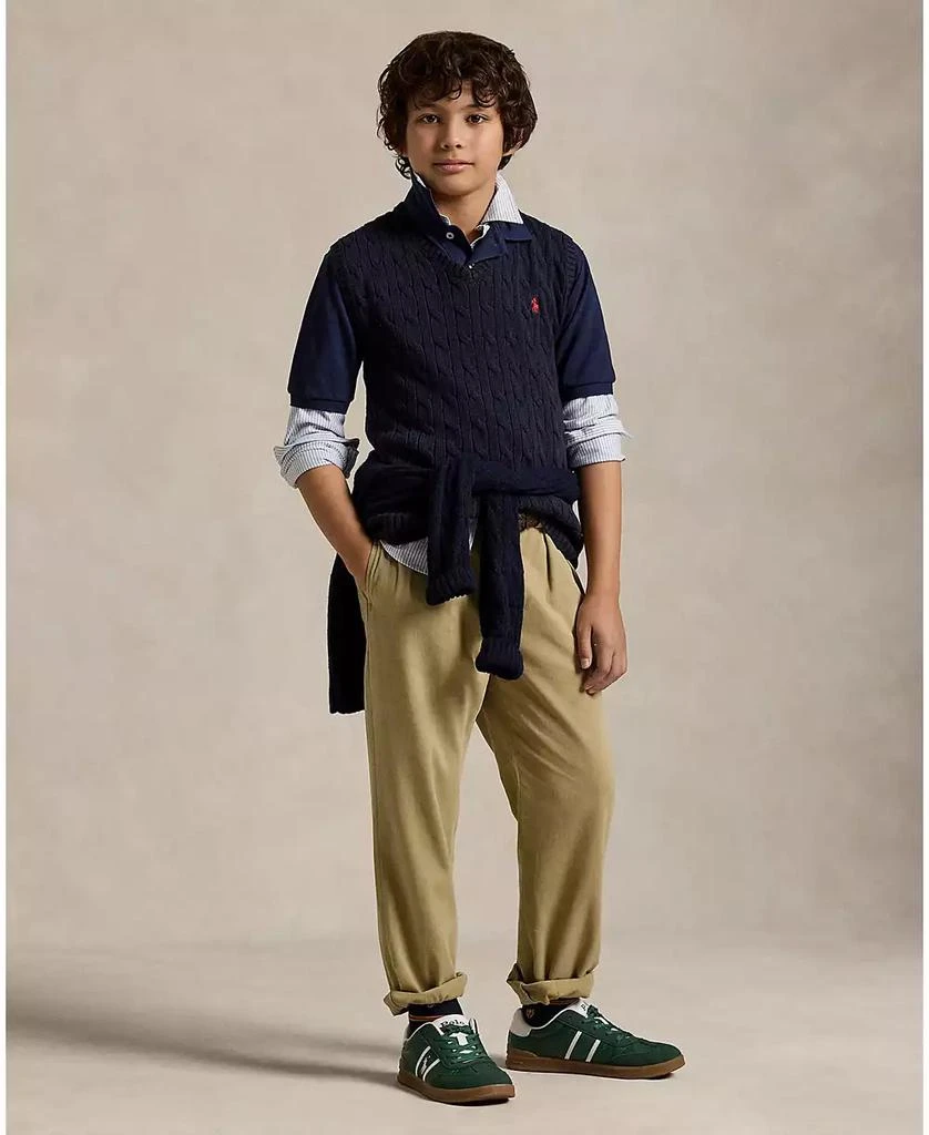 Ralph Lauren Big Boys Cable- Knit Sweater Vest 4