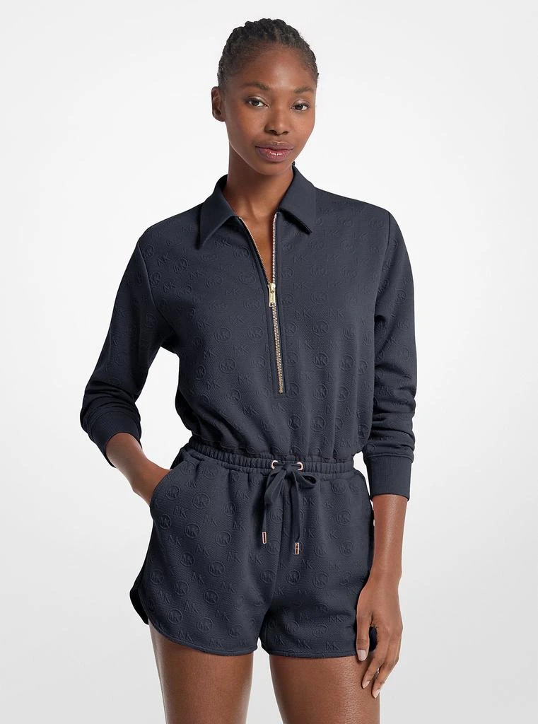 Michael Kors Outlet Logo Jacquard Romper
