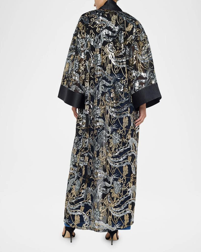 L'Agence Jin Sequined Maxi Kimono 3