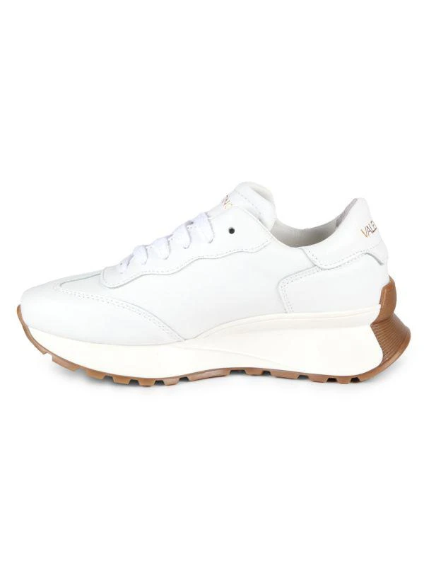 Mario Valentino Reginal Rainbow Logo Leather Running Sneakers 4