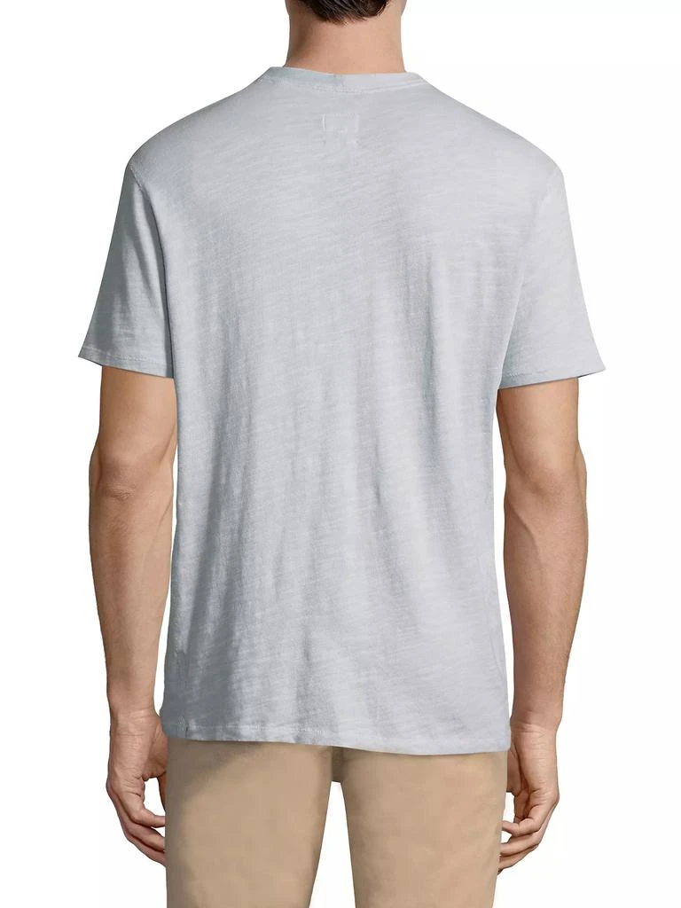Rag & Bone Textured Slim-fit Short Sleeve Henley T-Shirt 5