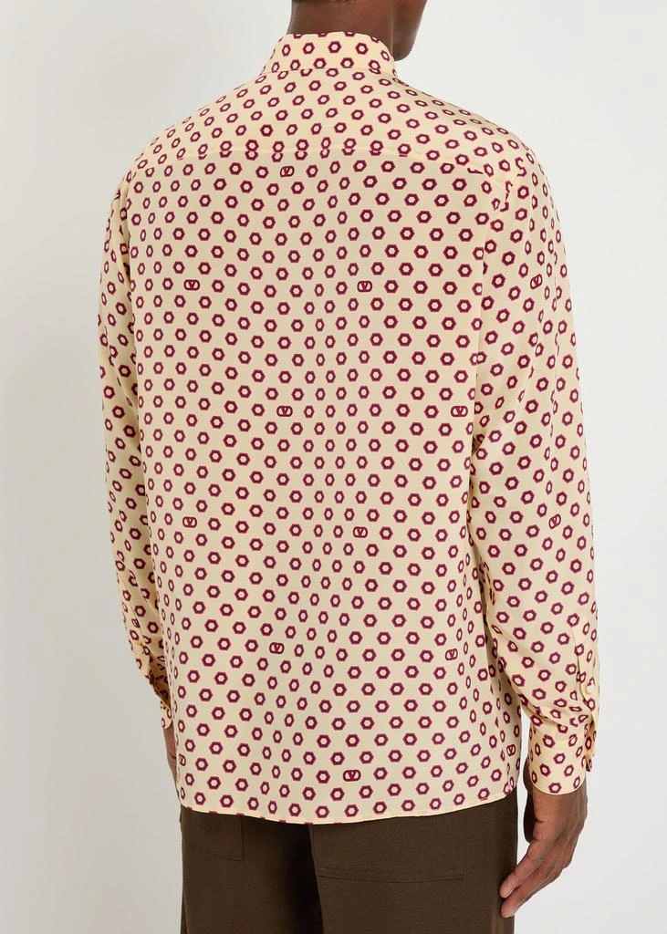 Valentino Patterned silk-chiffon shirt 3