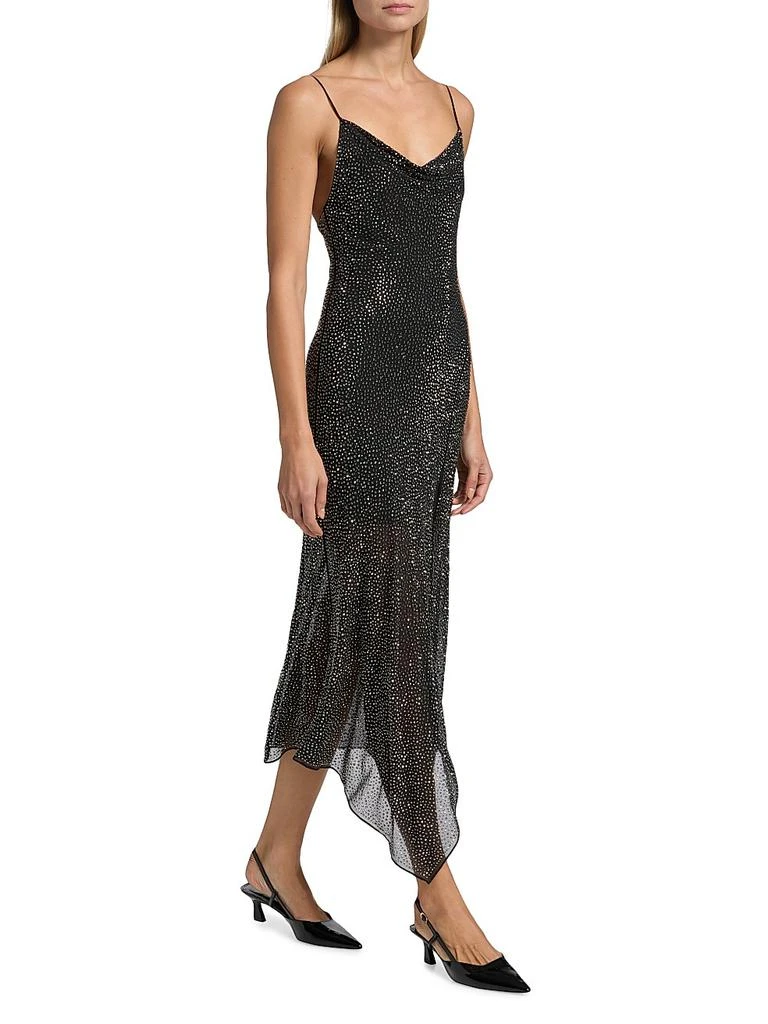 Alice + Olivia Harmony Embellished Asymmetric Midi-Dress 2