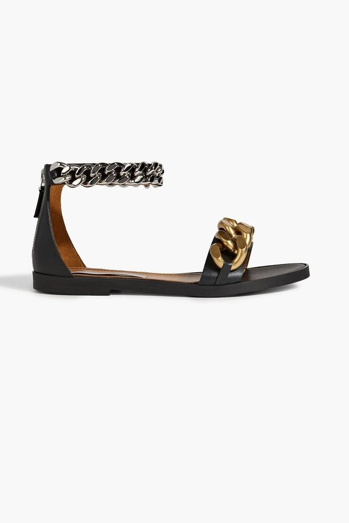 Stella McCartney Falabella chain-embellished faux leather sandals 1