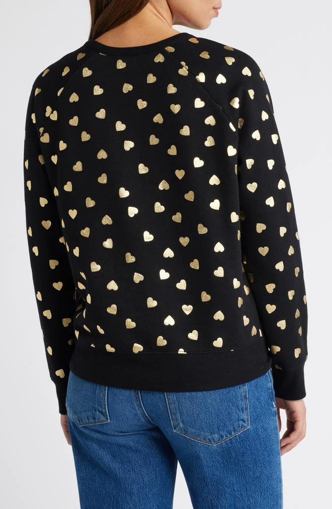 Caslon Heart Foil Print Graphic Sweatshirt 2