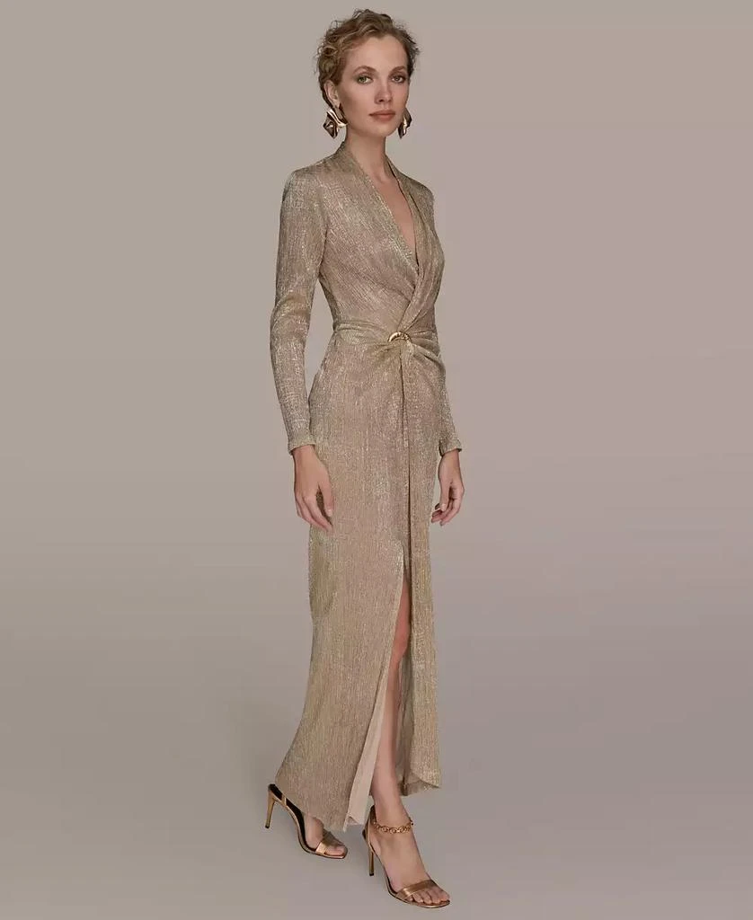 Donna Karan Women's V-Neck Draped Gown - Free Shipping - BeyondStyle